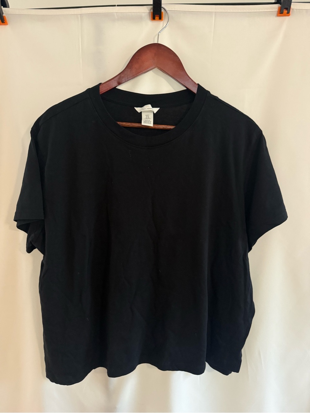 H&M Black Short Sleeve Maternity T-Shirt